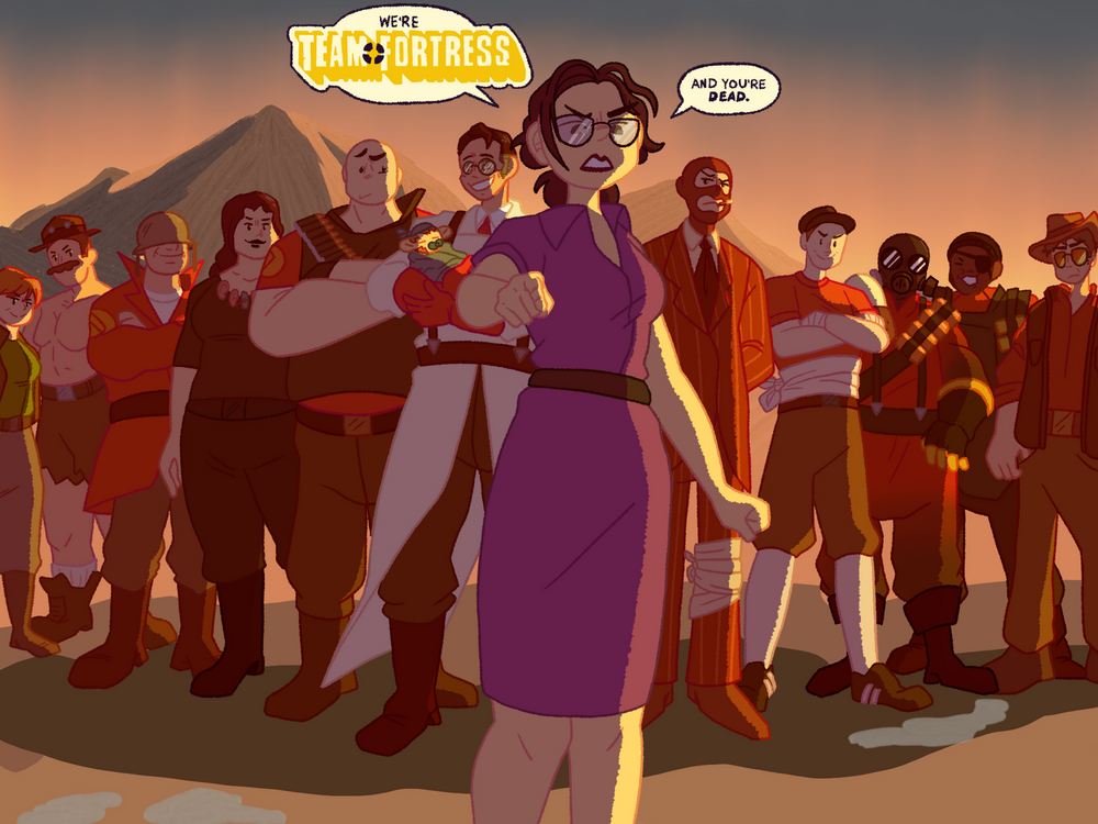 TF2 Comic 7 Panel Redraw
